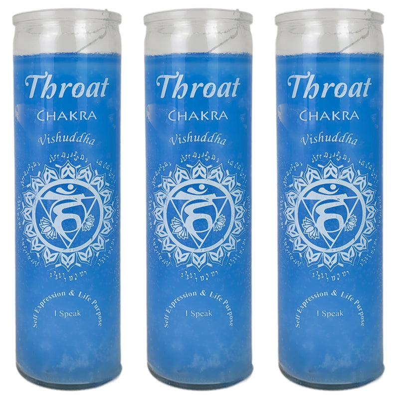 7 Day Candle, Throat Chakra Vishuddha (Blue)