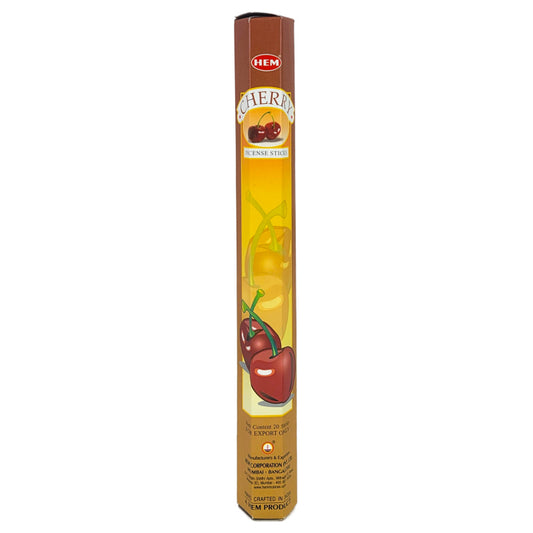 HEM Incense Sticks 20-Stick Hex Packs, Cherry