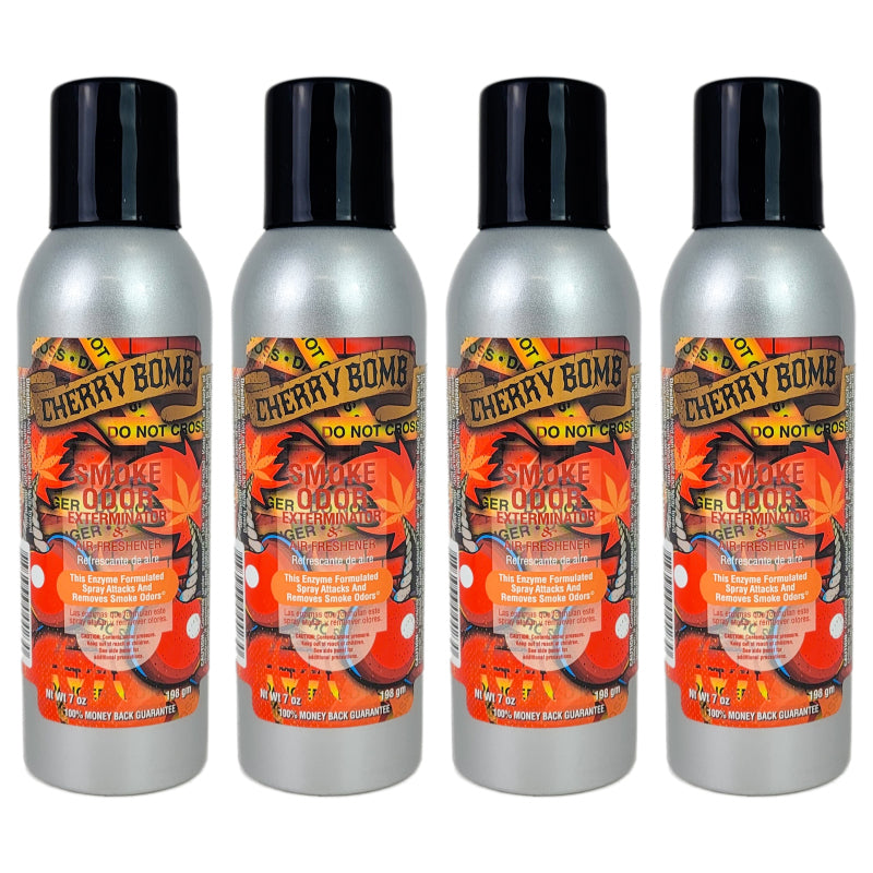 Cherry Bomb Scent 7oz Smoke Odor Exterminator Aerosol Can Spray