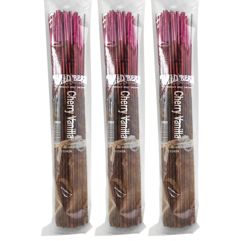 Cherry Vanilla Scent Wild Berry Incense, 100ct Packs
