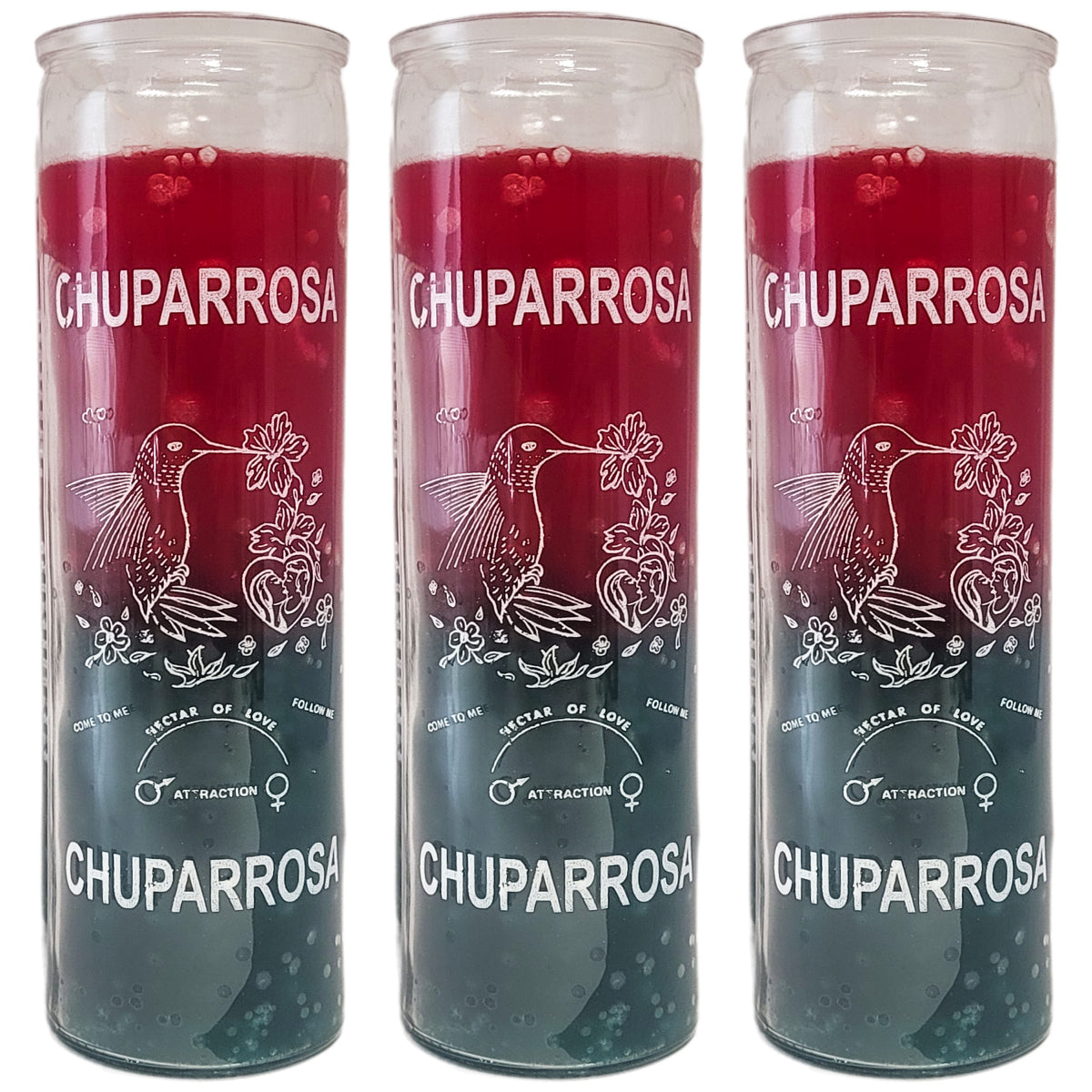 7 Day Candle, Chuparossa (Red/Green)