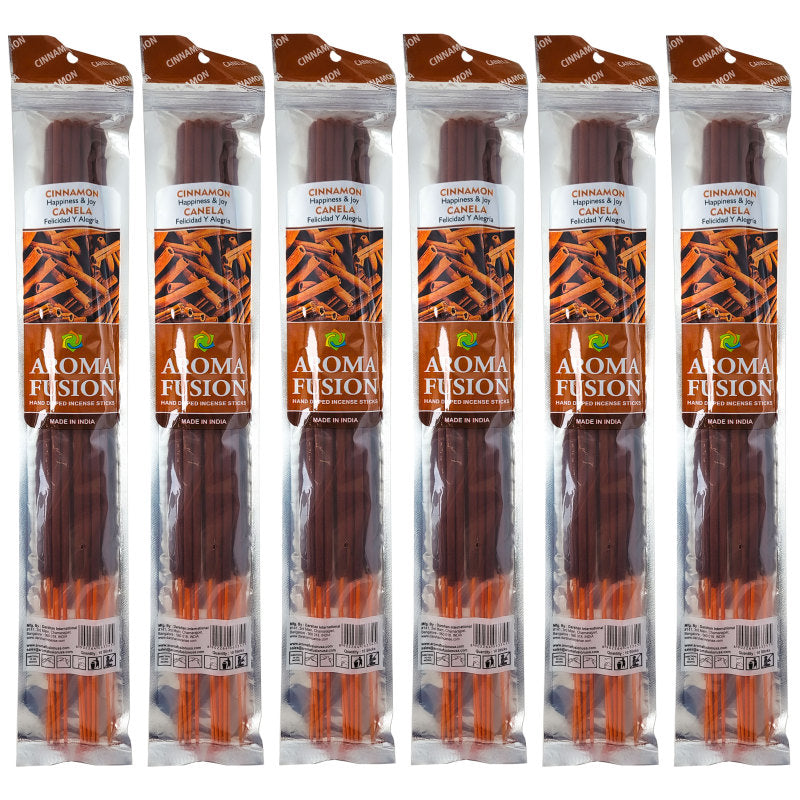 Cinnamon Scent Aroma Fusion 19" Jumbo Incense, 10-Stick Pack