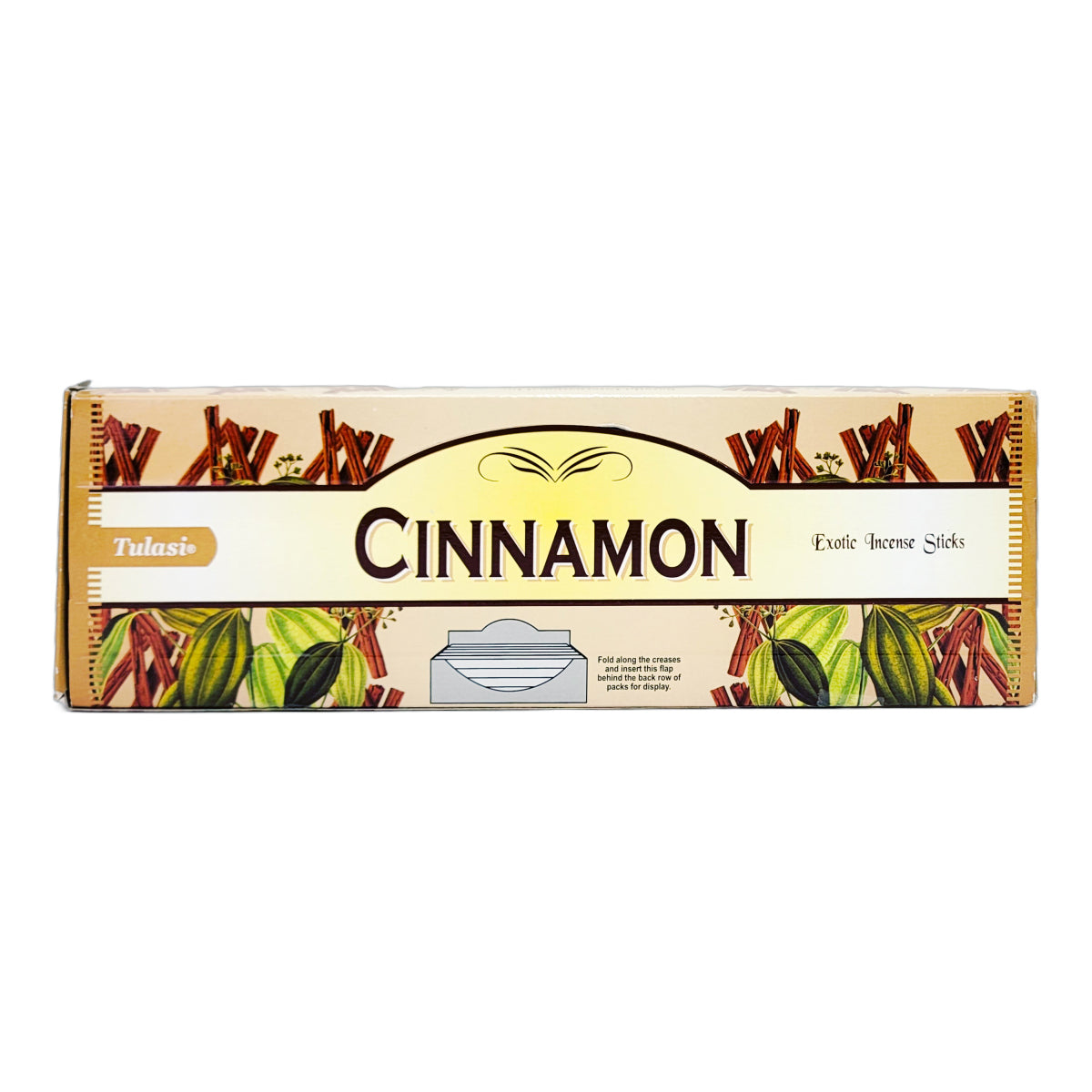 Cinnamon Tulasi 9" Incense Sticks, 8ct Square Packs