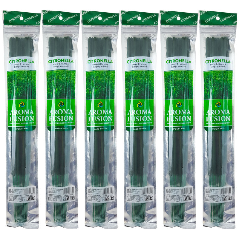 Citronella Scent Aroma Fusion 19" Jumbo Incense, 10-Stick Pack
