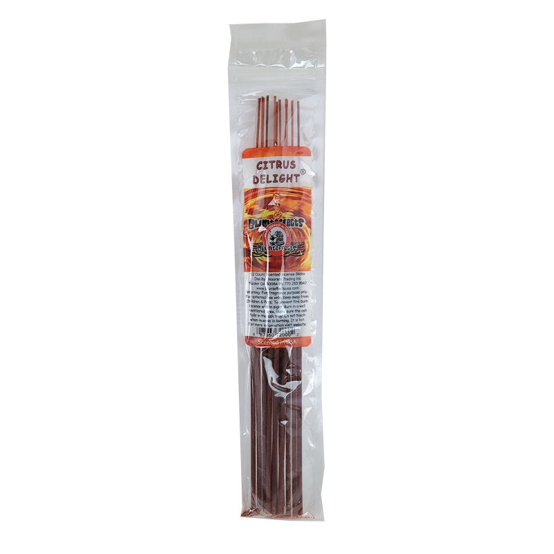 10.5" BluntEffects Incense Fragrance Wands, 12-Pack Citrus Delight Scent