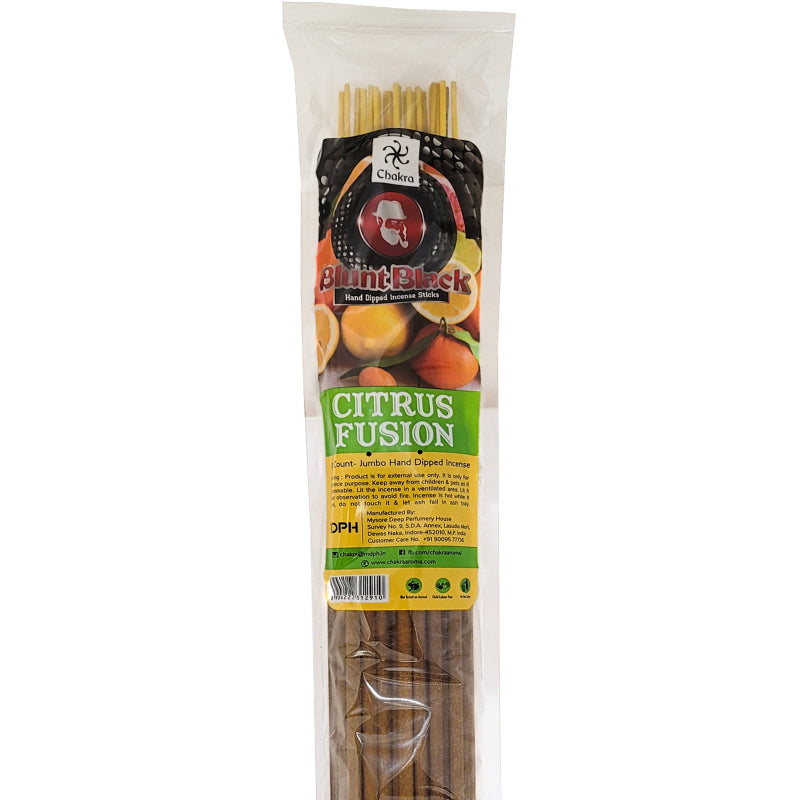 Citrus Fusion Scent 19" Blunt Black Jumbo Incense