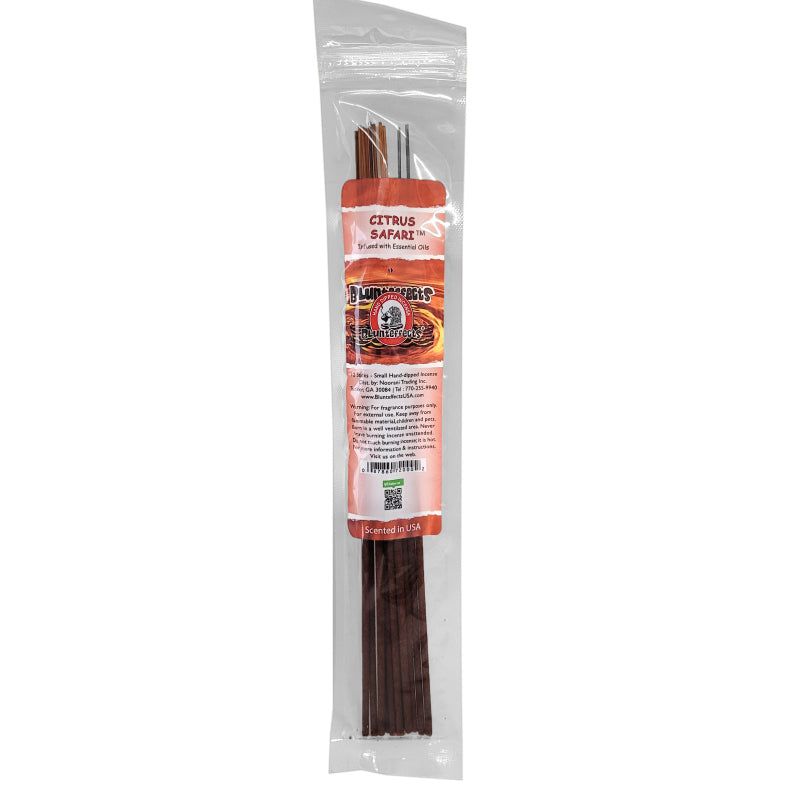 10.5" BluntEffects Incense Fragrance Wands, 12-Pack Citrus Safari