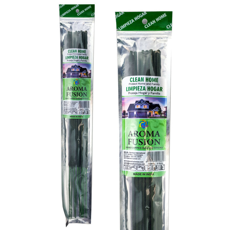 Clean Home Scent Aroma Fusion 19" Jumbo Incense, 10-Stick Pack