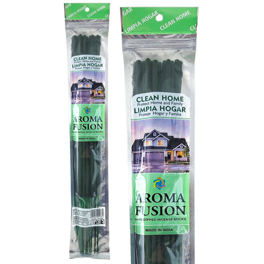 Clean Home Scent Aroma Fusion 19" Jumbo Incense, 10-Stick Pack
