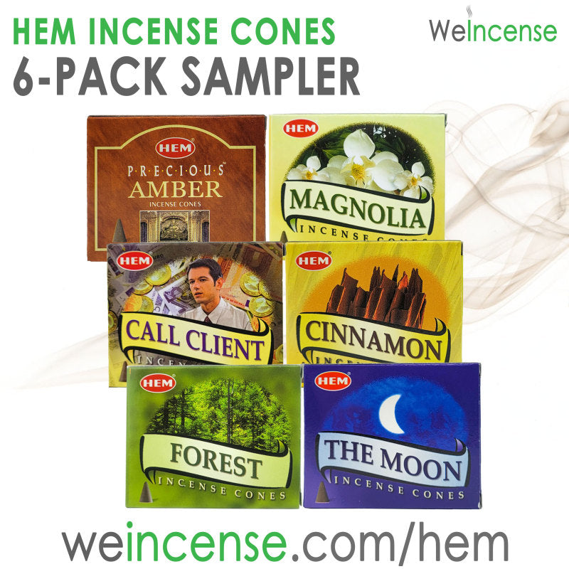 HEM Incense Cones 6-Pack SAMPLER #2, 10-Cone Packs