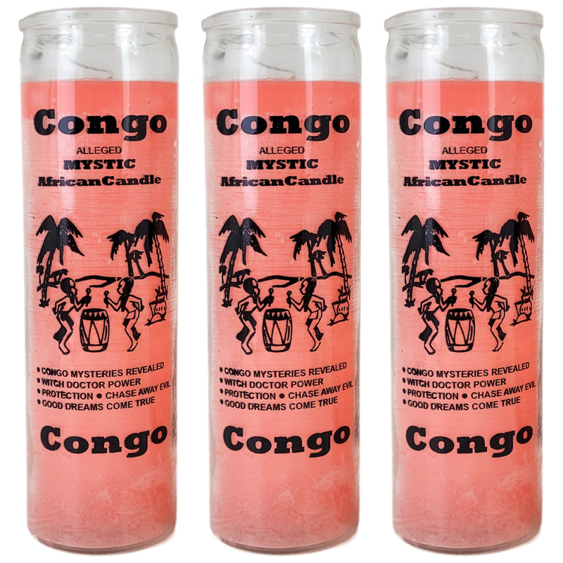 7 Day Candle, Congo (Pink)