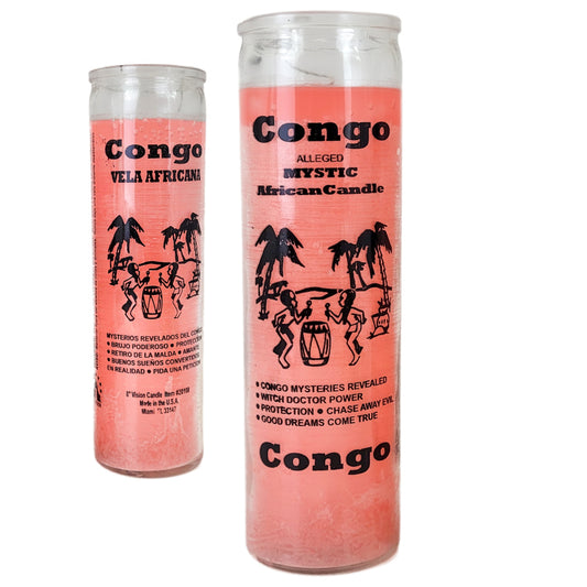 7 Day Candle, Congo (Pink)