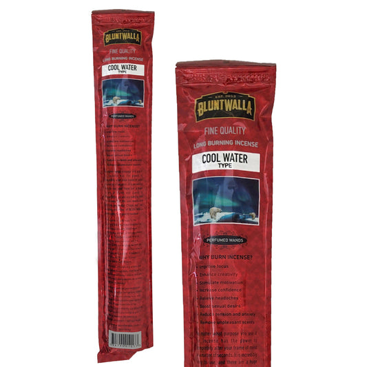 19" Jumbo Bluntwalla Cool Water TYPE Scent Incense Pack