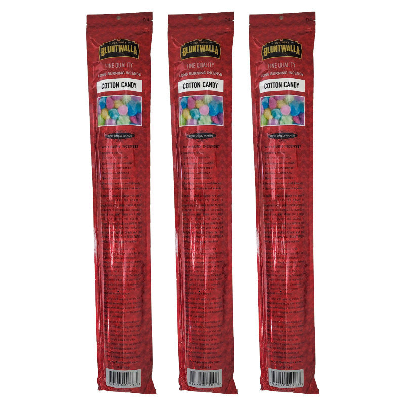 19" Jumbo Bluntwalla Cotton Candy Scent Incense Pack