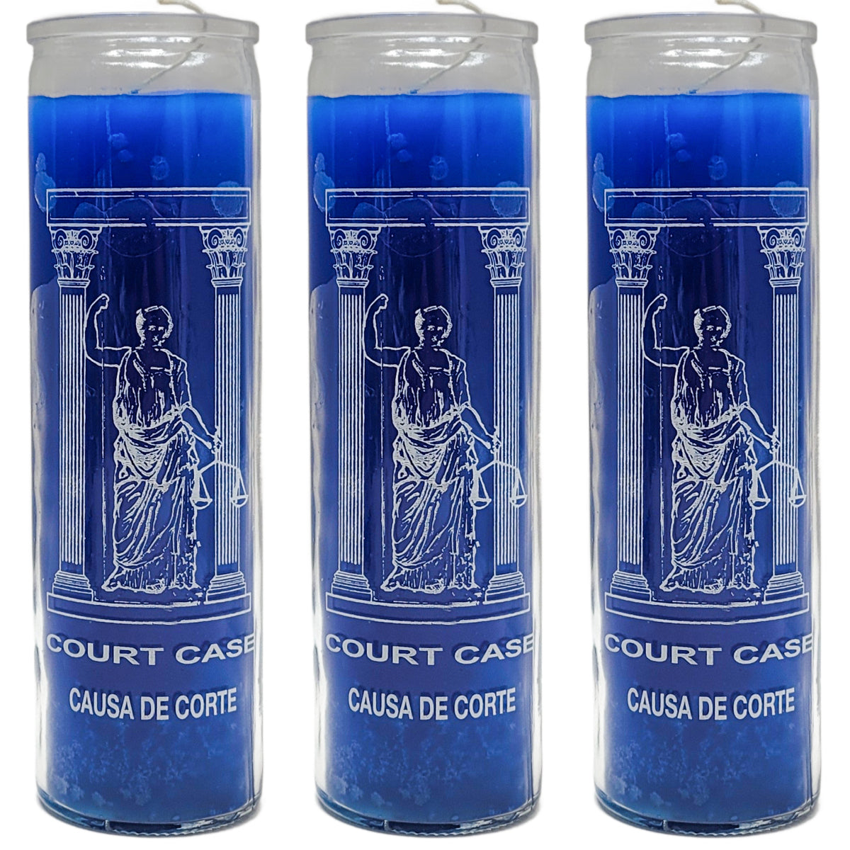 7 Day Candle, Court Case (Blue)