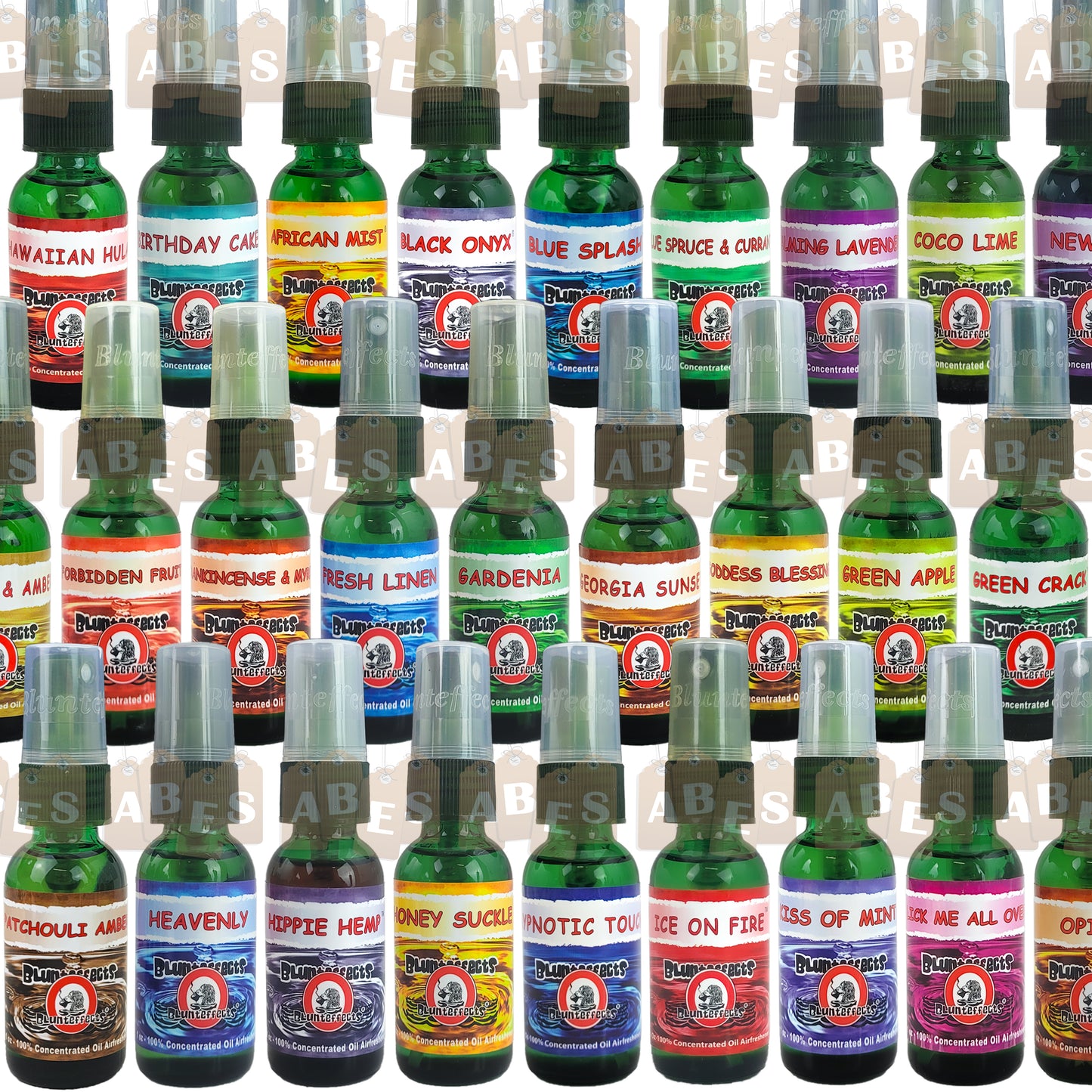 4-Pack Assorted BluntEffects 1OZ Air Freshener Sprays