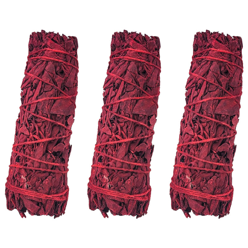 White Sage & Dragon's Blood 4" Bundle Smudge Stick