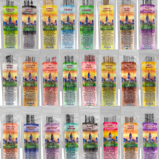 10 Packs Assorted 10.5" Blunt & Mild Incense, 20g Packs