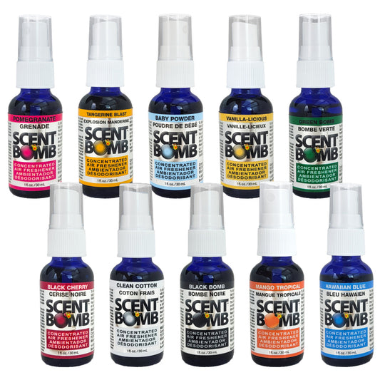 ASSORTED 4-Pack Scent Bomb 1OZ Air Freshener Sprays