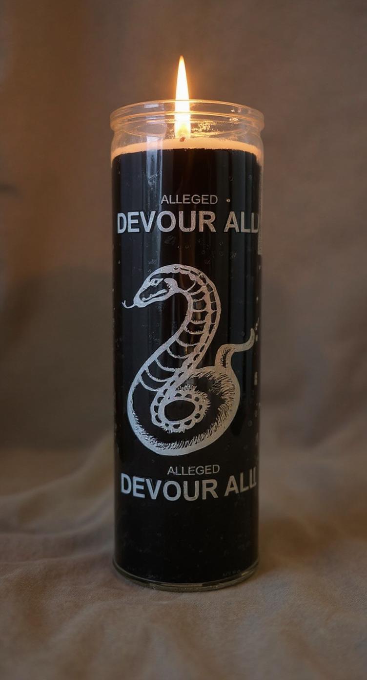 7 Day Candle, Devour All (Black)