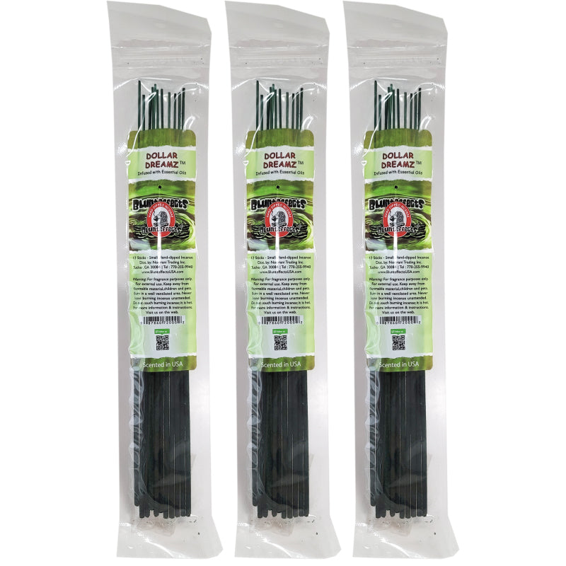 10.5" BluntEffects Incense Fragrance Wands, 12-Pack Dollar Dreamz