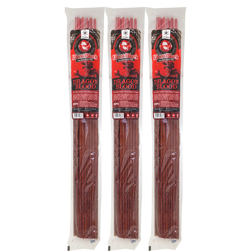 Dragon's Blood Scent 19" Blunt Black Jumbo Incense
