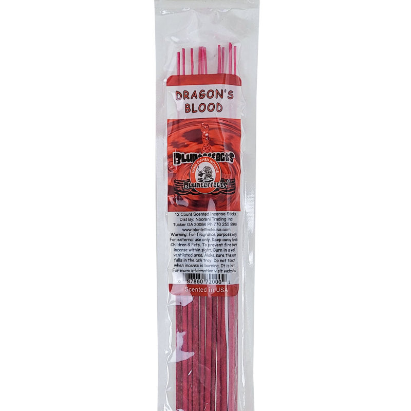 10.5" BluntEffects Incense Fragrance Wands, 12-Pack Dragon's Blood Scent