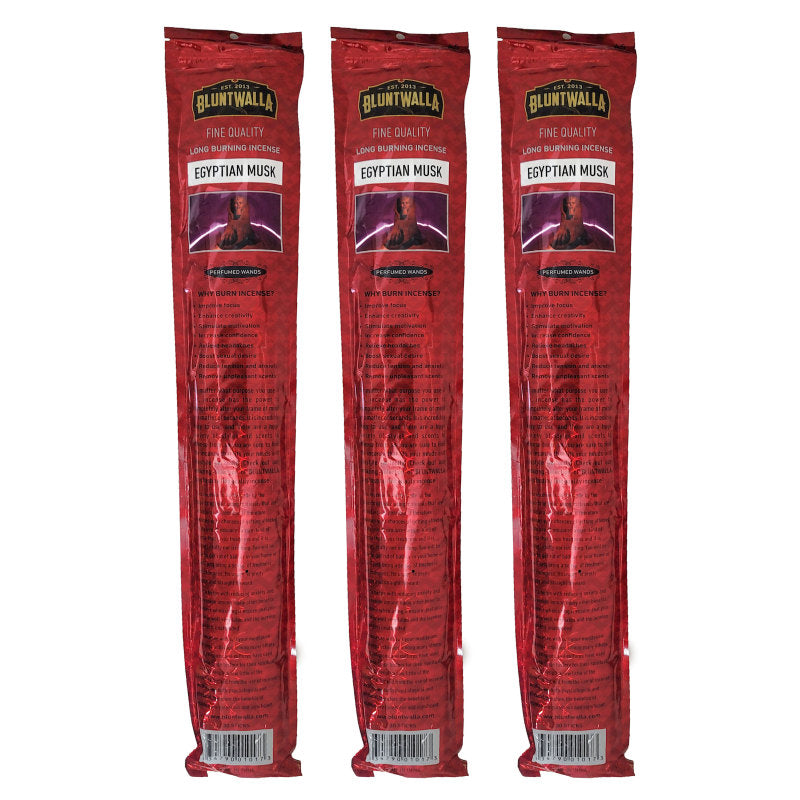 19" Jumbo Bluntwalla Egyptian Musk Scent Incense Pack