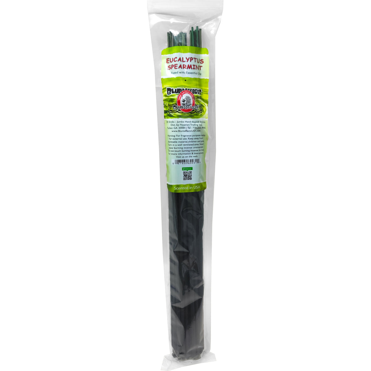 Eucalyptus Spearmint Scent, 19" BluntEffects Jumbo Incense