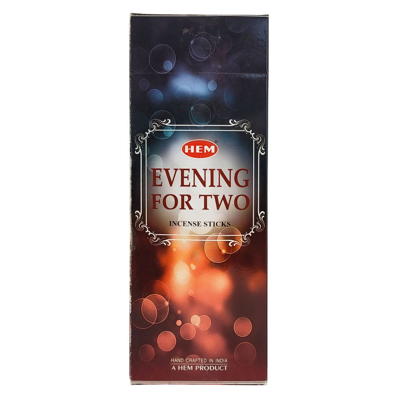 HEM Incense Sticks 20-Stick Hex Packs, Evening For Two