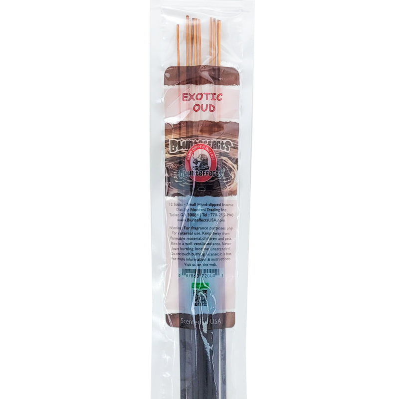 10.5" BluntEffects Incense Fragrance Wands, 12-Pack Exotic Oud