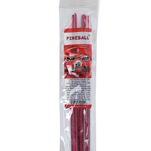 10.5" BluntEffects Incense Fragrance Wands, 12-Pack Fireball Scent