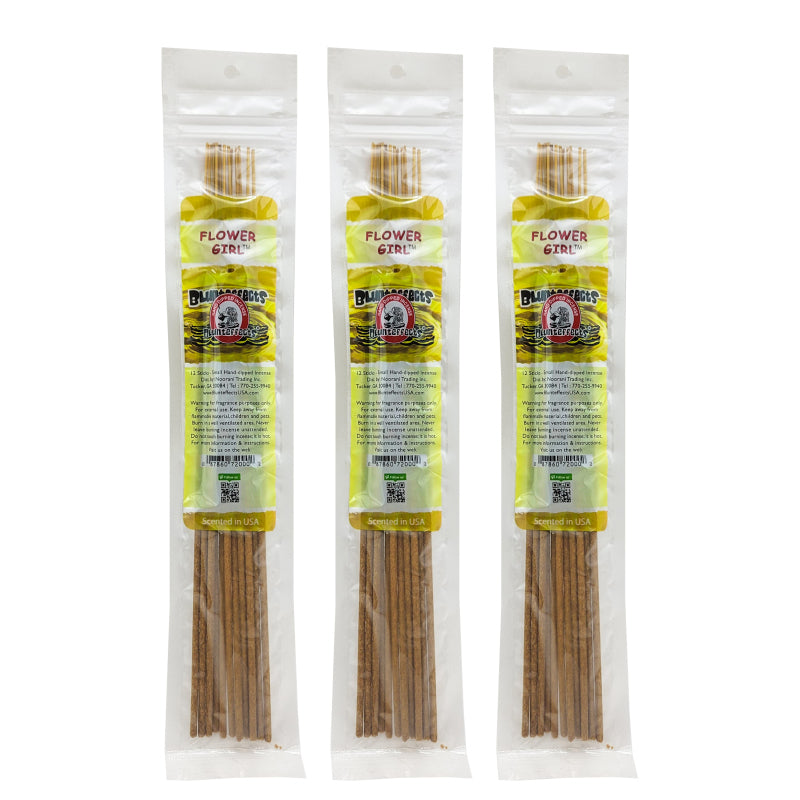 10.5" BluntEffects Incense Fragrance Wands, 12-Pack Flower Girl