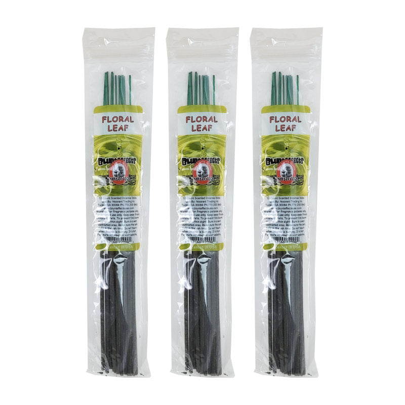 10.5" BluntEffects Incense Fragrance Wands, 12-Pack Floral Leaf Scent