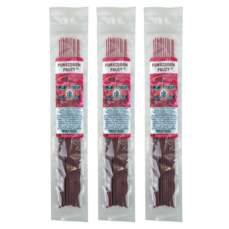10.5" BluntEffects Incense Fragrance Wands, 12-Pack Forbidden Fruit Scent