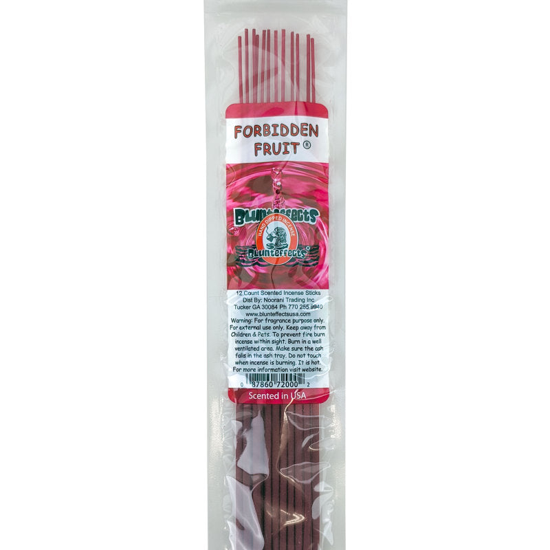 10.5" BluntEffects Incense Fragrance Wands, 12-Pack Forbidden Fruit Scent