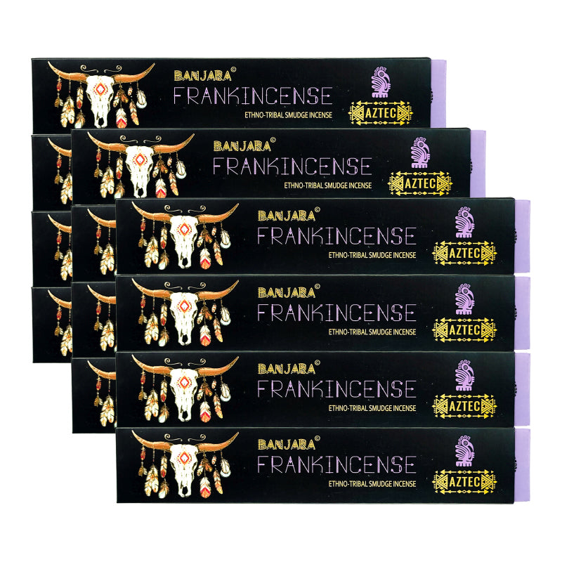 Frankincense 9" Ethno-Tribal Smudge Incense 15g Pack, by Banjara