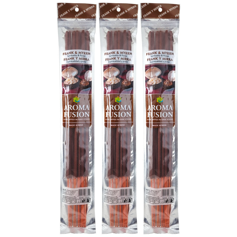 Frank & Myrrh Scent Aroma Fusion 19" Jumbo Incense, 10-Stick Pack