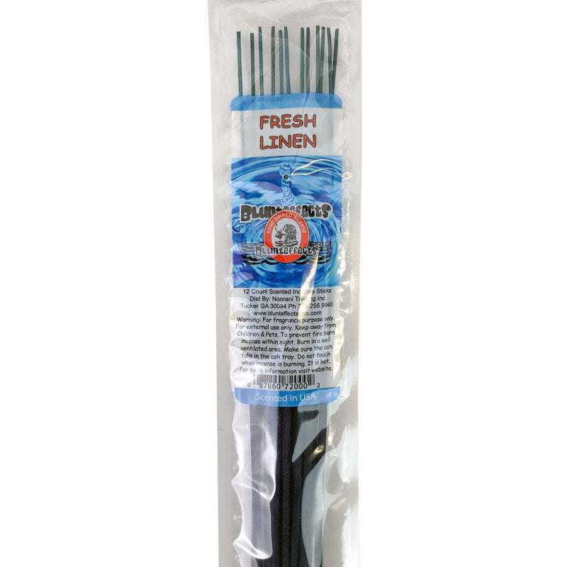 10.5" BluntEffects Incense Fragrance Wands, 12-Pack Fresh Linen Scent