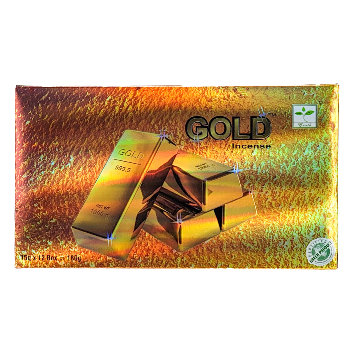 Gold Scent Incense Sticks by Satya BNG, 15g Packs