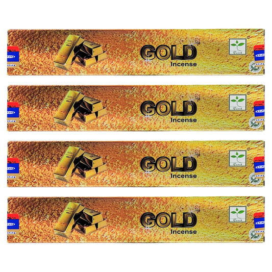 Gold Scent Incense Sticks by Satya BNG, 15g Packs