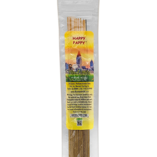 Happy Pappy 10.5" Blunt & Mild Incense, 20g Pack