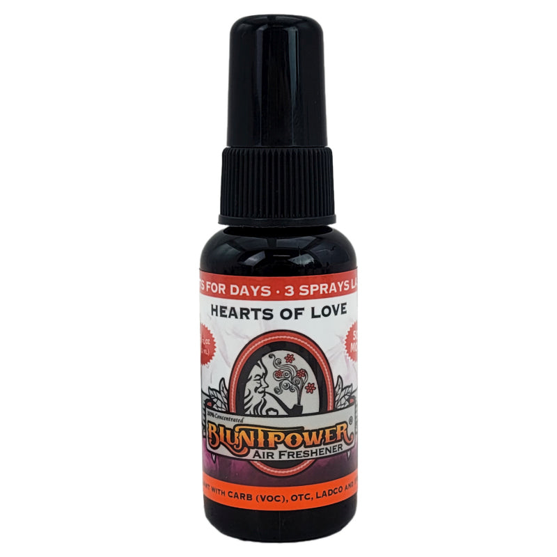 Blunt Power Spray 1.5 OZ Hearts Of Love Scent