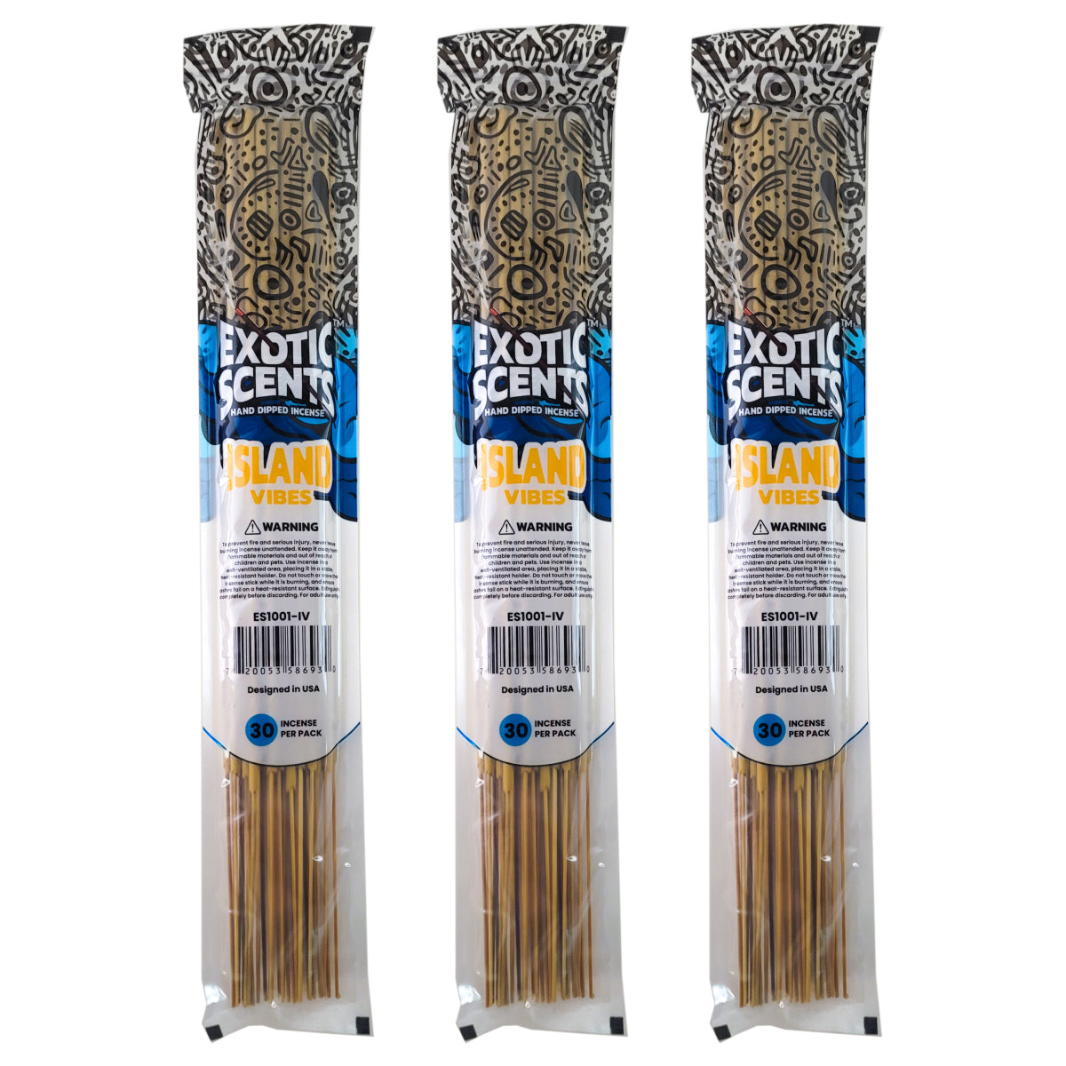 Island Vibes Scent 19" Exotic Scents Jumbo Incense