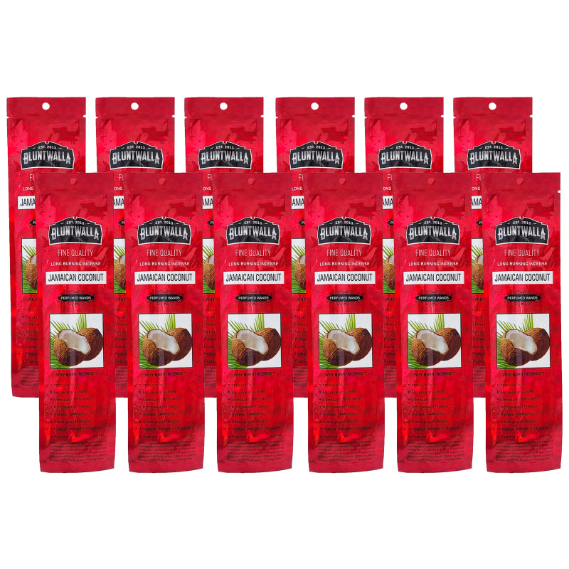 8" Short Bluntwalla Incense Packs, Jamaican Coconut Scent