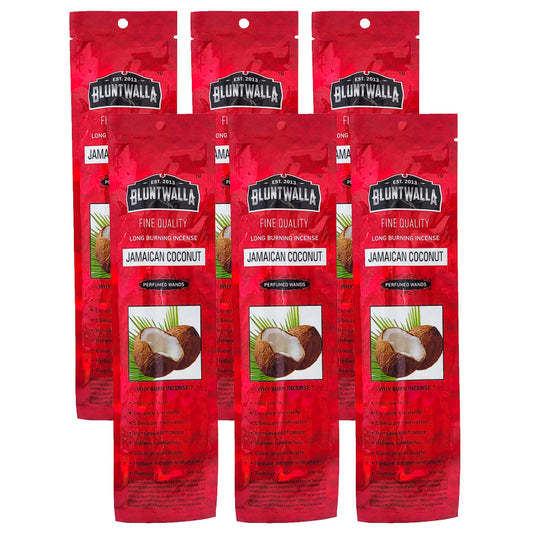 8" Short Bluntwalla Incense Packs, Jamaican Coconut Scent