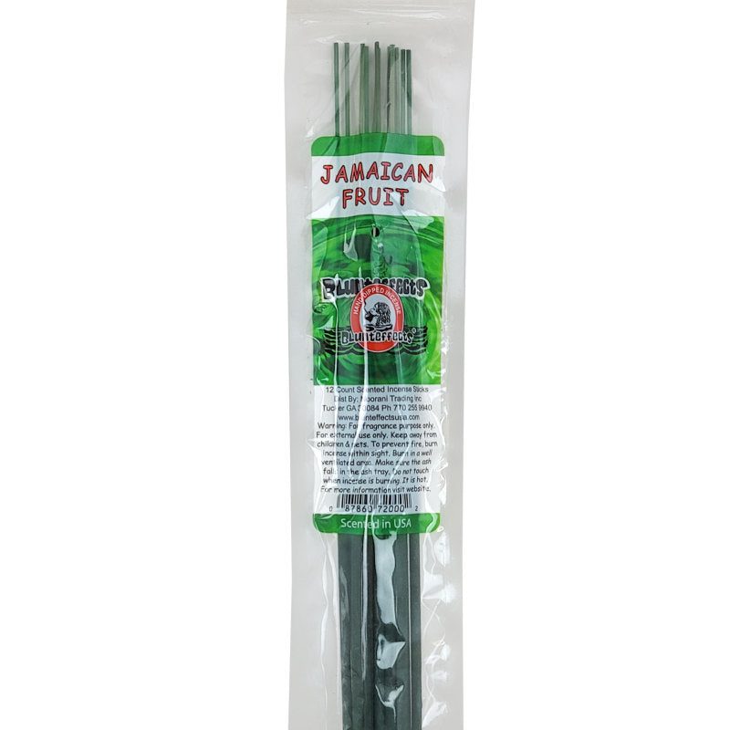 10.5" BluntEffects Incense Fragrance Wands, 12-Pack Jamaican Fruit Scent