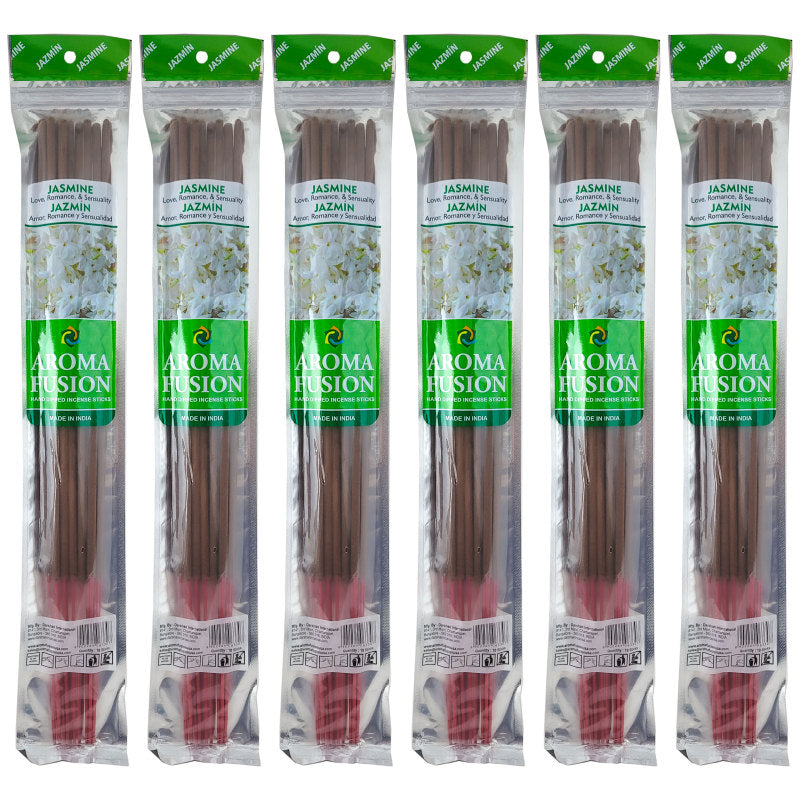Jasmine Scent Aroma Fusion 19" Jumbo Incense, 10-Stick Pack