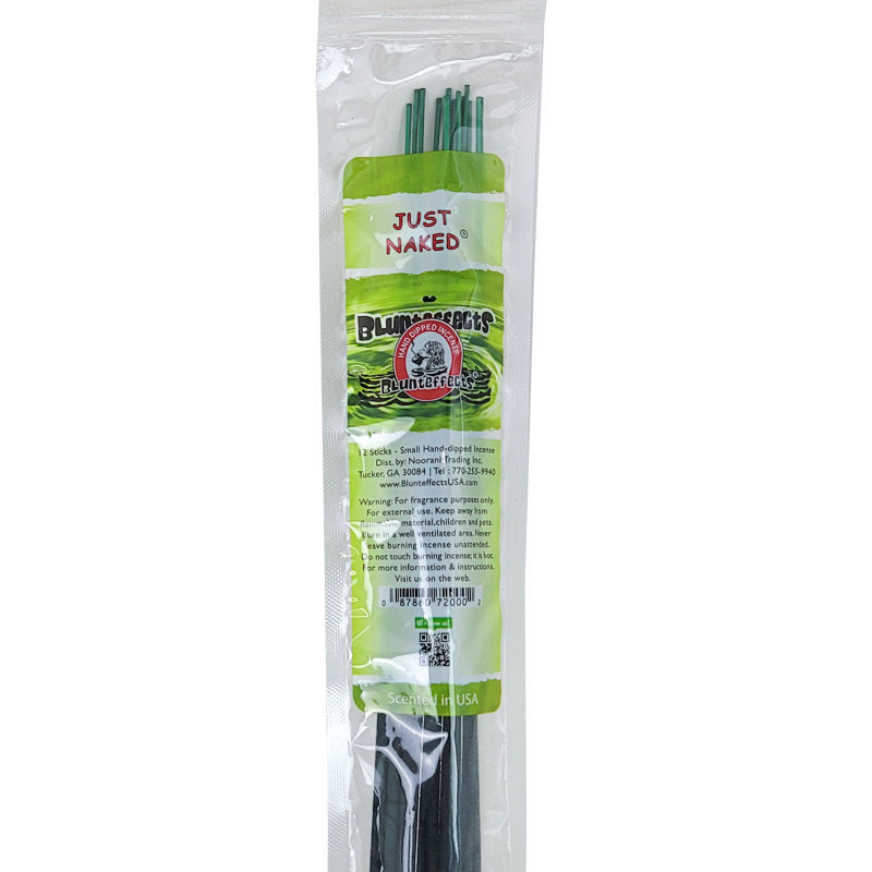 10.5" BluntEffects Incense Fragrance Wands, 12-Pack Just Naked Scent
