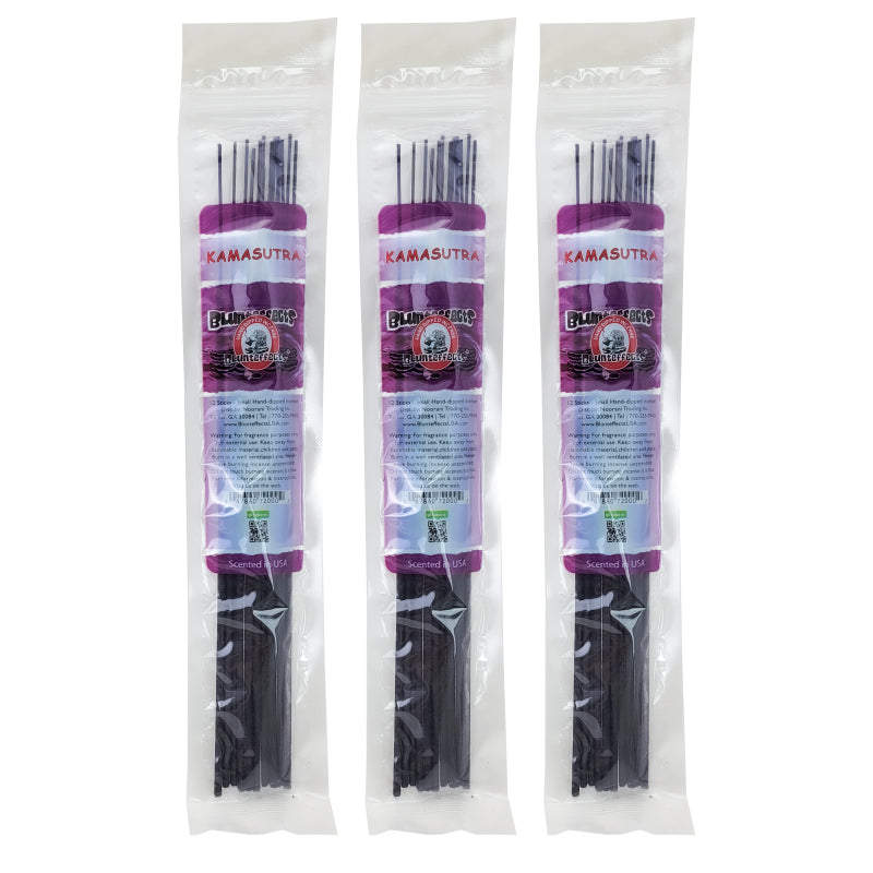 10.5" BluntEffects Incense Fragrance Wands, 12-Pack Kama Sutra